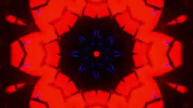 Gelecekçi Siberpunk VJ Döngü Neon Tüneli Girdabı ve Arıza Parçacıkları