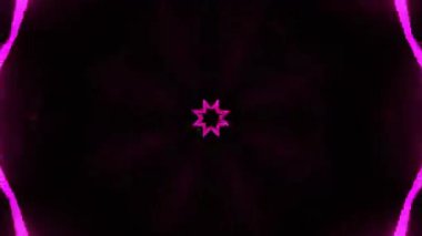 Gelecekçi Siberpunk VJ Döngü Neon Tüneli Girdabı ve Arıza Parçacıkları