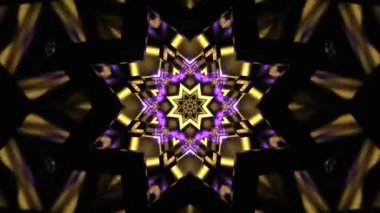 Gelecekçi Siberpunk VJ Döngü Neon Tüneli Girdabı ve Arıza Parçacıkları