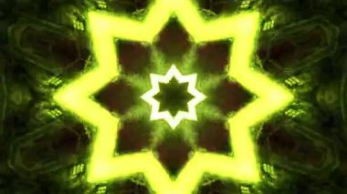 Gelecekçi Siberpunk VJ Döngü Neon Tüneli Girdabı ve Arıza Parçacıkları