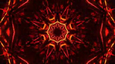 Gelecekçi Siberpunk VJ Döngü Neon Tüneli Girdabı ve Arıza Parçacıkları