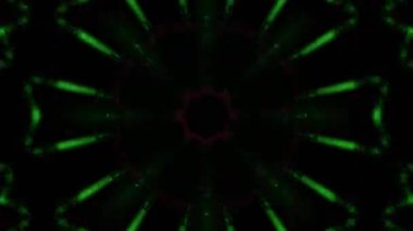 Gelecekçi Siberpunk VJ Döngü Neon Tüneli Girdabı ve Arıza Parçacıkları