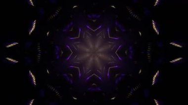 Gelecekçi Siberpunk VJ Döngü Neon Tüneli Girdabı ve Arıza Parçacıkları