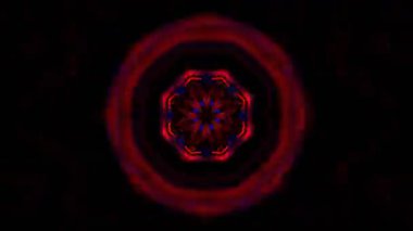 Gelecekçi Siberpunk VJ Döngü Neon Tüneli Girdabı ve Arıza Parçacıkları