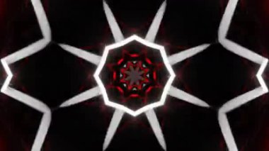 Gelecekçi Siberpunk VJ Döngü Neon Tüneli Girdabı ve Arıza Parçacıkları