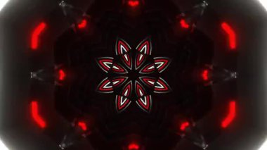 Gelecekçi Siberpunk VJ Döngü Neon Tüneli Girdabı ve Arıza Parçacıkları