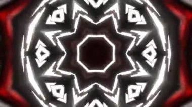 Gelecekçi Siberpunk VJ Döngü Neon Tüneli Girdabı ve Arıza Parçacıkları