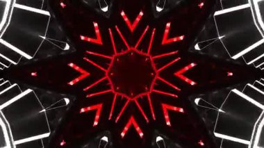 Gelecekçi Siberpunk VJ Döngü Neon Tüneli Girdabı ve Arıza Parçacıkları