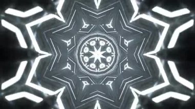 Gelecekçi Siberpunk VJ Döngü Neon Tüneli Girdabı ve Arıza Parçacıkları