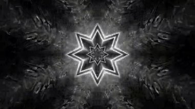 Gelecekçi Siberpunk VJ Döngü Neon Tüneli Girdabı ve Arıza Parçacıkları