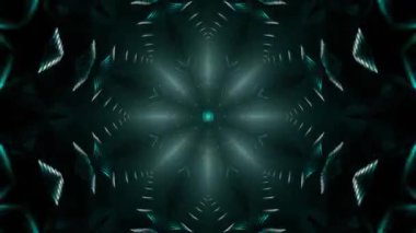 Gelecekçi Siberpunk VJ Döngü Neon Tüneli Girdabı ve Arıza Parçacıkları