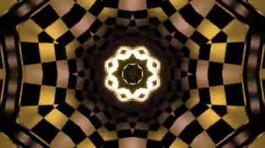 Gelecekçi Siberpunk VJ Döngü Neon Tüneli Girdabı ve Arıza Parçacıkları