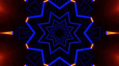 Gelecekçi Siberpunk VJ Döngü Neon Tüneli Girdabı ve Arıza Parçacıkları