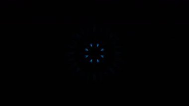 Gelecekçi Siberpunk VJ Döngü Neon Tüneli Girdabı ve Arıza Parçacıkları