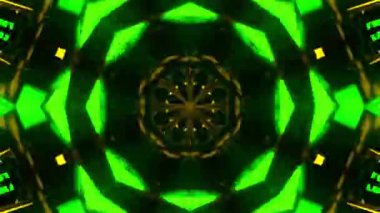 Gelecekçi Siberpunk VJ Döngü Neon Tüneli Girdabı ve Arıza Parçacıkları