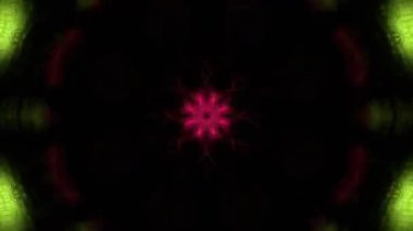 Gelecekçi Siberpunk VJ Döngü Neon Tüneli Girdabı ve Arıza Parçacıkları