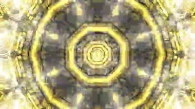 Gelecekçi Siberpunk VJ Döngü Neon Tüneli Girdabı ve Arıza Parçacıkları