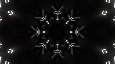 Gelecekçi Siberpunk VJ Döngü Neon Tüneli Girdabı ve Arıza Parçacıkları