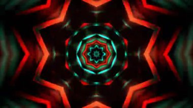 Gelecekçi Siberpunk VJ Döngü Neon Tüneli Girdabı ve Arıza Parçacıkları