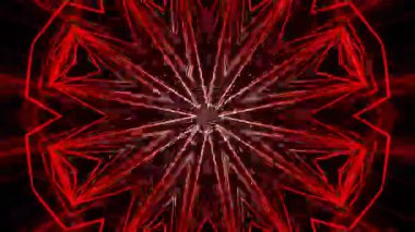 Gelecekçi Siberpunk VJ Döngü Neon Tüneli Girdabı ve Arıza Parçacıkları