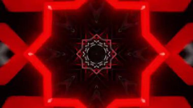 Gelecekçi Siberpunk VJ Döngü Neon Tüneli Girdabı ve Arıza Parçacıkları