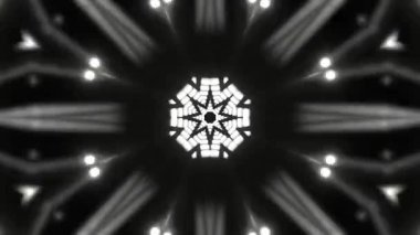 Gelecekçi Siberpunk VJ Döngü Neon Tüneli Girdabı ve Arıza Parçacıkları