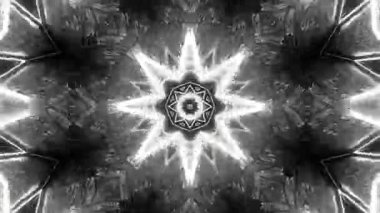 Gelecekçi Siberpunk VJ Döngü Neon Tüneli Girdabı ve Arıza Parçacıkları