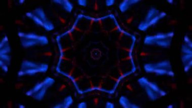 Gelecekçi Siberpunk VJ Döngü Neon Tüneli Girdabı ve Arıza Parçacıkları