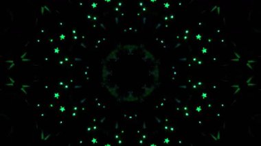 Gelecekçi Siberpunk VJ Döngü Neon Tüneli Girdabı ve Arıza Parçacıkları