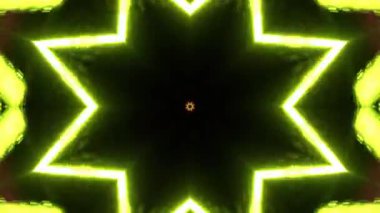 Gelecekçi Siberpunk VJ Döngü Neon Tüneli Girdabı ve Arıza Parçacıkları