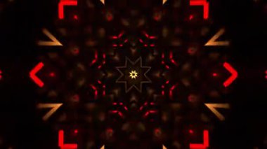 Gelecekçi Siberpunk VJ Döngü Neon Tüneli Girdabı ve Arıza Parçacıkları