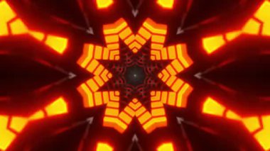 Gelecekçi Siberpunk VJ Döngü Neon Tüneli Girdabı ve Arıza Parçacıkları