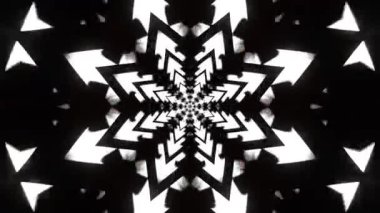 Gelecekçi Siberpunk VJ Döngü Neon Tüneli Girdabı ve Arıza Parçacıkları