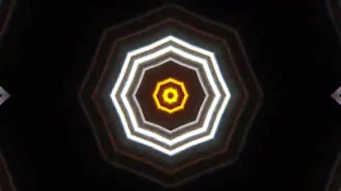 Gelecekçi Siberpunk VJ Döngü Neon Tüneli Girdabı ve Arıza Parçacıkları