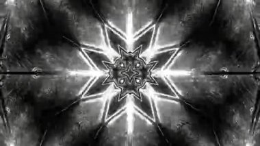 Gelecekçi Siberpunk VJ Döngü Neon Tüneli Girdabı ve Arıza Parçacıkları