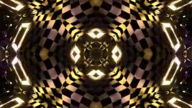 Gelecekçi Siberpunk VJ Döngü Neon Tüneli Girdabı ve Arıza Parçacıkları