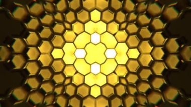 Gelecekçi Siberpunk VJ Döngü Neon Tüneli Girdabı ve Arıza Parçacıkları