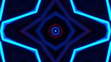 Gelecekçi Siberpunk VJ Döngü Neon Tüneli Girdabı ve Arıza Parçacıkları