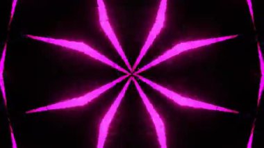 Gelecekçi Siberpunk VJ Döngü Neon Tüneli Girdabı ve Arıza Parçacıkları