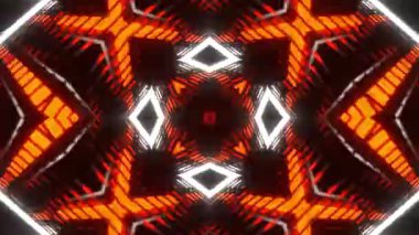 Gelecekçi Siberpunk VJ Döngü Neon Tüneli Girdabı ve Arıza Parçacıkları