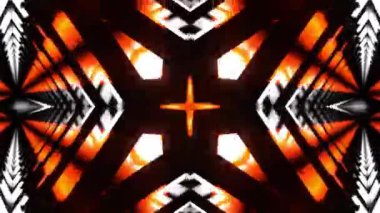 Gelecekçi Siberpunk VJ Döngü Neon Tüneli Girdabı ve Arıza Parçacıkları