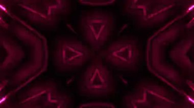 Gelecekçi Siberpunk VJ Döngü Neon Tüneli Girdabı ve Arıza Parçacıkları