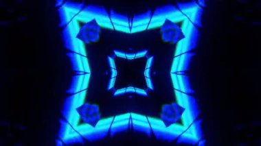 Gelecekçi Siberpunk VJ Döngü Neon Tüneli Girdabı ve Arıza Parçacıkları