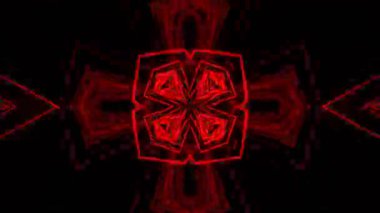 Gelecekçi Siberpunk VJ Döngü Neon Tüneli Girdabı ve Arıza Parçacıkları