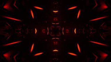 Gelecekçi Siberpunk VJ Döngü Neon Tüneli Girdabı ve Arıza Parçacıkları