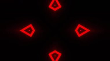 Gelecekçi Siberpunk VJ Döngü Neon Tüneli Girdabı ve Arıza Parçacıkları