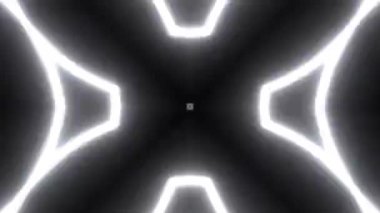 Gelecekçi Siberpunk VJ Döngü Neon Tüneli Girdabı ve Arıza Parçacıkları