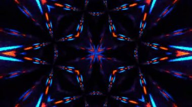 Gelecekçi Siberpunk VJ Döngü Neon Tüneli Girdabı ve Arıza Parçacıkları