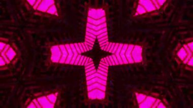 Gelecekçi Siberpunk VJ Döngü Neon Tüneli Girdabı ve Arıza Parçacıkları