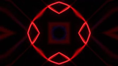 Gelecekçi Siberpunk VJ Döngü Neon Tüneli Girdabı ve Arıza Parçacıkları